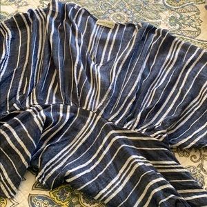 Striped peplum blouse